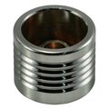 Midwest Fastener Socket Spoke Screw Cap, 1/4 in Dia, Chrome, Brass 5 PK 30184